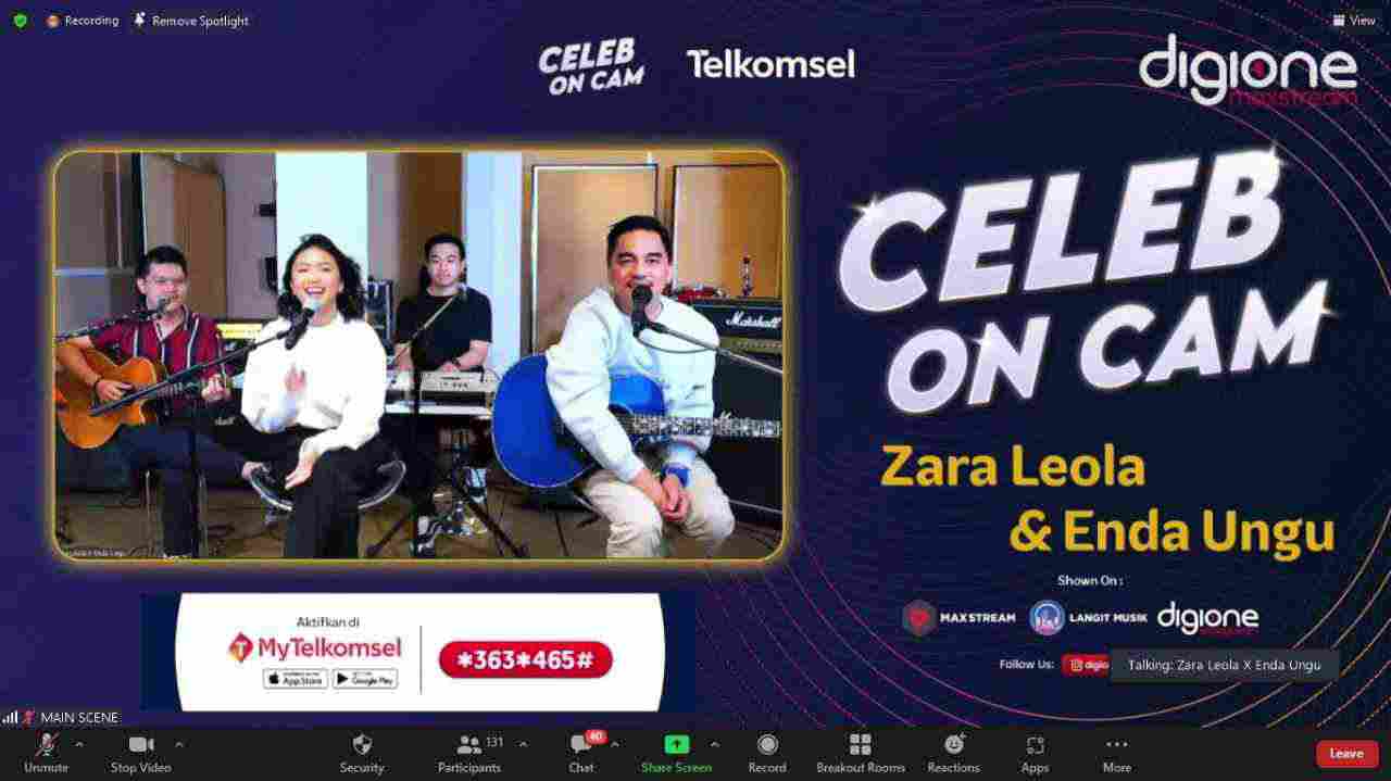 Celeb on Cam Spesial Agustus 2022 | Telkomsel Hadirkan Zara Leona dan Enda Ungu Hibur Jurnalis dan Pelanggan