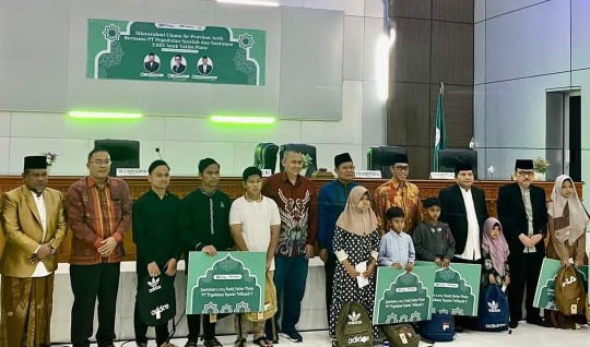 Silaturahmi Ulama se-Aceh Bersama Pegadaian Dihiasi Penyantunan Anak Yatim