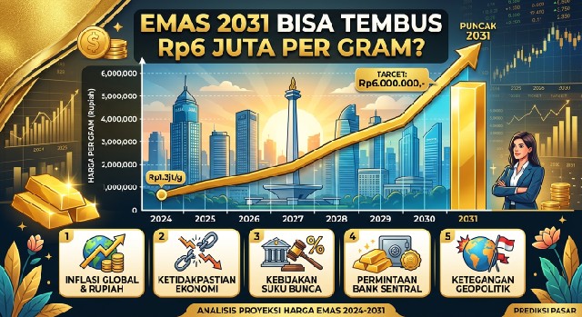 Emas 2031 Bisa Tembus Rp6 Juta per Gram?