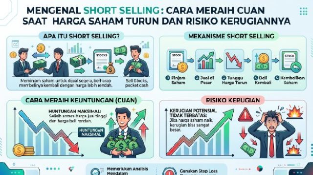 Mengenal Short Selling: Cara Meraih Cuan Saat Harga Saham Turun dan Risiko Kerugiannya