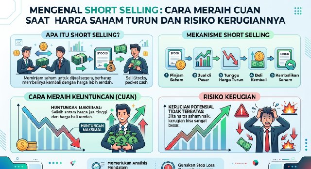 Mengenal Short Selling: Cara Meraih Cuan Saat Harga Saham Turun dan Risiko Kerugiannya
