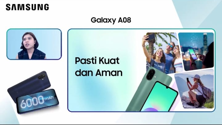 Mengusung Baterai Besar 6.000 mAh, Samsung Galaxy A08 Cocok Menjadi Ponsel Harian Untuk Jangka Panjang
