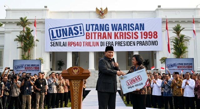 Utang Warisan Krisis 1998 Senilai Rp640 Triliun Lunas di Era Presiden Prabowo